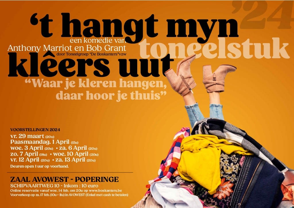 't Hangt myn klêers uut